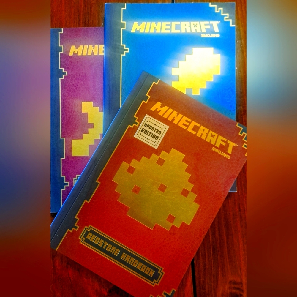 3 Minecraft Handbooks New Great Gift!